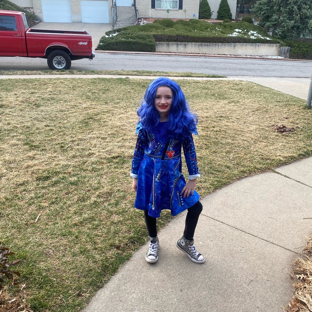 Descendants costume and wig.